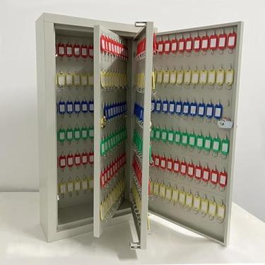 Imagem de Cabine De Armazenamento De Chaves 300-600 Posições Fechadura De Armário De Chaves De Aço Montada Na Parede Organizador De Chaves De Posição Chave De Posição Armário De F, 350