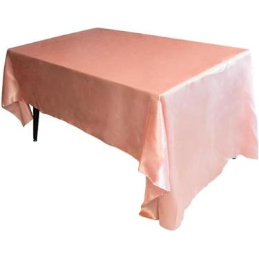 Imagem de Toalha De Mesa, Toalhas De Mesa Retangulares, Toalha De Mesa De Cetim, Macio, Toalhas De Mesa De Jantar De Cetim, Toalha De Mesa, Toalha De Mesa De Jardim Para Sala De, Silver, 145 x 300 cm