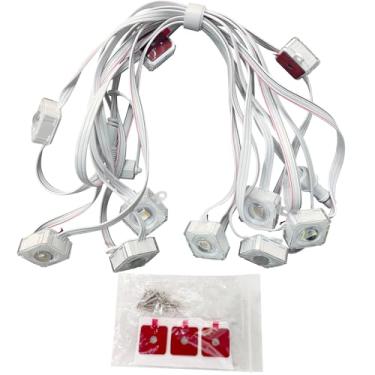 Imagem de ASAHOM Luzes de extensão de 5 metros, compatível apenas com luzes externas permanentes S1050 RGBCW (não inclui fonte de alimentação) - brancas