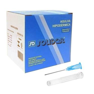 Imagem de Agulha 23 G Descartável 25 x 0,6 (LABOR) - 100 Unidades
