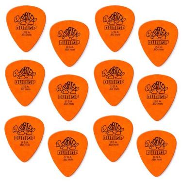 Imagem de 12 Palheta DUNLOP Tortex 0.60 mm Standard guitarra laranja