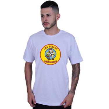 Imagem de Camiseta Unissex Algodão Los Pollos Hermanos Breaking Bad - LAFRE, Bra