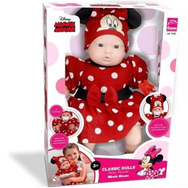 Imagem de Boneca Disney Classic Recem Nascido Minnie Mickey E Amigos - Roma Brin