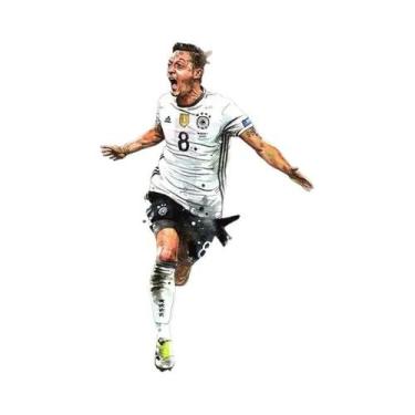 Imagem de Poster De Arte De Parede Em Aquarela De Estrela De Futebol, Pintura Em