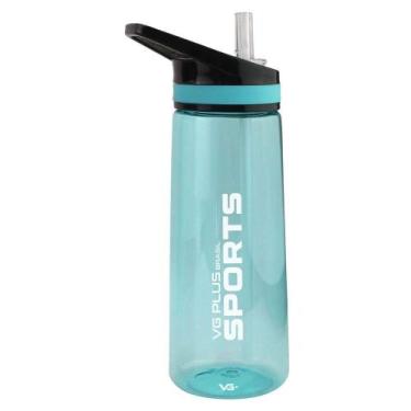 Imagem de Garrafa Squeeze Aerobic Plástico Com Bico 900ml Academia Vg+ Azul - VG