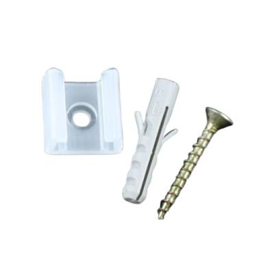 Imagem de Kit 50 Presilha Fixação Led Cob Chata 11mm Parafuso E Bucha