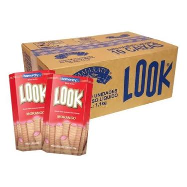 Imagem de Biscoito Wefer Look 55g Itamaraty Canudinho, Morango