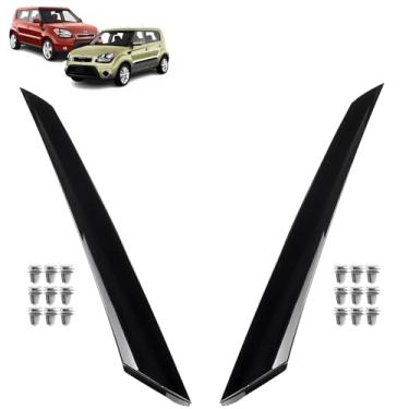 Imagem de Par Moldura Borracha Guarnição Lateral Esquerdo+Direito Parabrisa Kia Soul 2009 2010 2011 2012 2013 2014