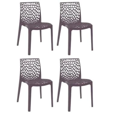 Imagem de Conjunto com 4 Cadeiras Gruvyer Cinza Fratini