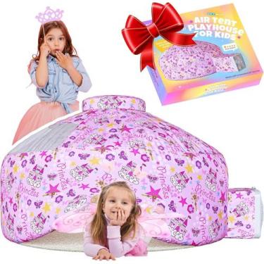 Imagem de Barraca de ar inflável Skywin para crianças Pink Princess 195x127cm