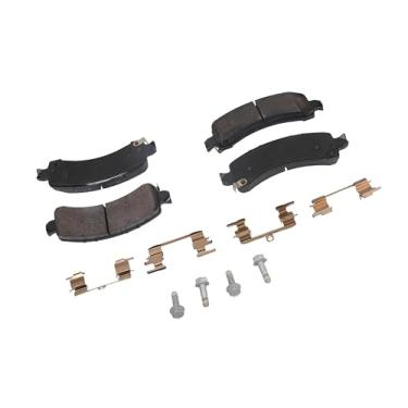 Imagem de GM Genuine Parts 171-0869 Conjunto de pastilhas de freio a disco traseiro com clipes e parafusos