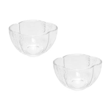 Imagem de Jogo c/ 2 Bowl de Vidro Borboleta Butterfly Cor Transparente Wolff 11X