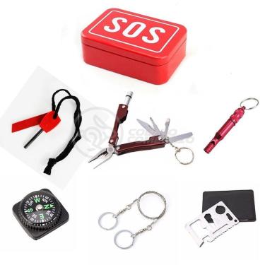 Imagem de Mini Kit De Sobrevivência Sos Tz-02 De Emergência Camping