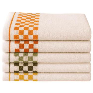 Imagem de Pano de Prato Atoalhado Xadrez 45X70 - 24 unidades - Flabom Têxtil