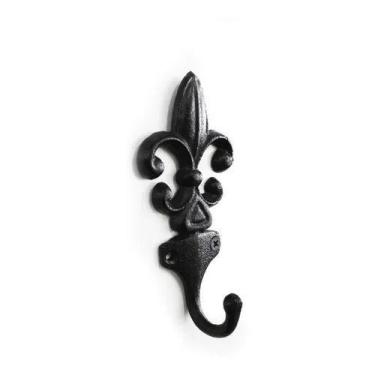 Imagem de Gancho Decorativo Parede Ferro Cabideiro Jardim Porta Chave - MC