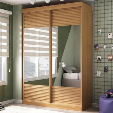 Imagem de Guarda-Roupas Infantil 2 Portas com Espelho Samambaia Teen CabeCasa Ma