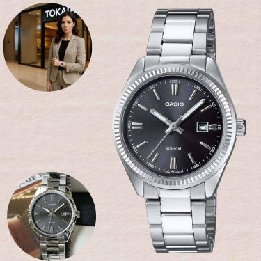 Imagem de Relógio Casio Masculino Analógico Prata LTP-1302PD-1A1VEG