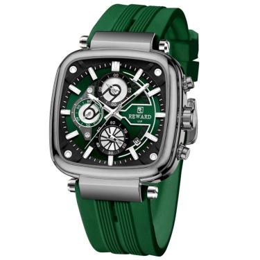 Imagem de Relógio Masculino De Pulso Design Esportivo à Prova D´agua Verde