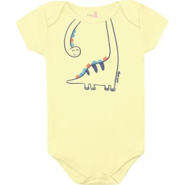 Imagem de Body manga curta bebe 13584 kiko e kika - Kiko baby, Amarelo, M