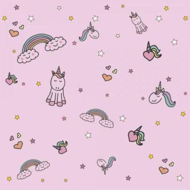 Imagem de Papel De Parede Kids Unicórnio Menina