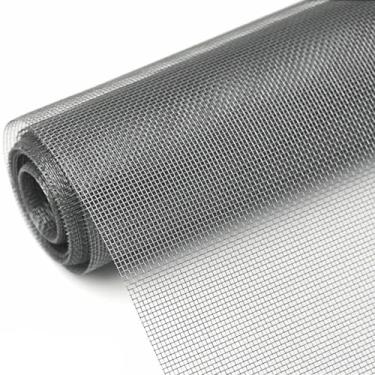 Imagem de Malha de Janela Substituição Anti-Pets Ajustável Vidro Carbono Espesso Poliéster Revestido Vinil Alta Visibilidade Circulação Ar Frio e Limpeza Rede Resistente para Cães Gatos Varandas Patios Portas D