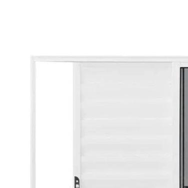 Imagem de Janela De Correr Alumasa - 3 Folhas Com Veneziana 140x120 Branca