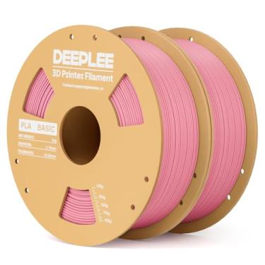 Imagem de DEEPLEE Filamento de impressora 3D PLA Basic de 1,75 mm, filamento de impressão 3D com precisão dimensional +/- 0,02 mm, bem enrolado, sem entupimento, melhor para iniciantes, serve para a maioria das