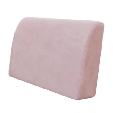 Imagem de Generic Almofada em cunha para apoio de costas, encosto confortável para leitura em casa, almofada macia e portátil para trabalho em escritório, Rosa
