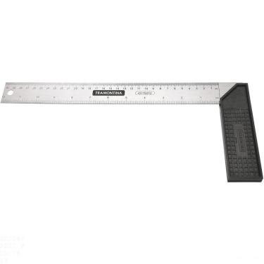 Imagem de Esquadro 30 Cm Tramontina Em Aço Temperado Com Cabo Injetado Tramontina