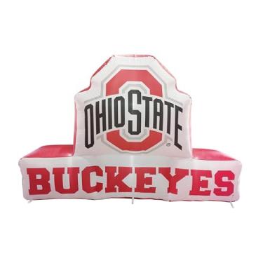 Imagem de FANMATS Mascote inflável NCAA Ohio State Buckeyes - Expositor inflável autoinflável, ventilador e cordões embutidos, logotipo oficial da equipe – mostre seu espírito durante todo o ano