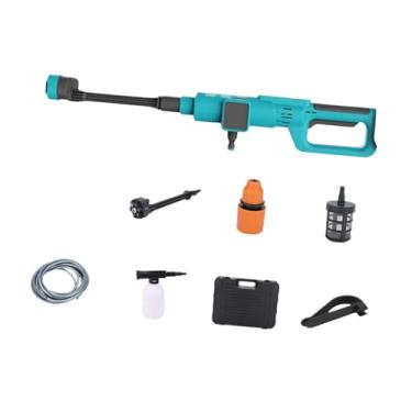 Imagem de Bothyi Lavadora de alta pressão sem fio, ferramenta de limpeza de carro com jato de água sem escova com garrafa de espuma, lavadora elétrica portátil para, Azul