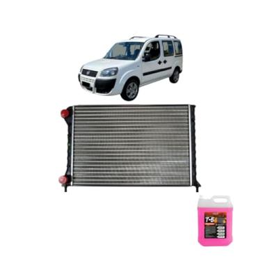 Imagem de Kit Radiador Doblò 1.3/1.6/1.8 16V + Aditivo Radiadornaq Rosa 5 Litros