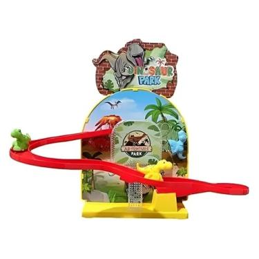 Imagem de Pista Escorregador Dinossauro De Brinquedo Com Luz E Som Rex Elétrica com Imã