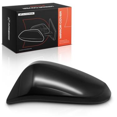 Imagem de A-Premium Tampa do espelho retrovisor do lado do motorista - compatível com Toyota Highlander 2014-2019 - Preto liso, com furo de seta