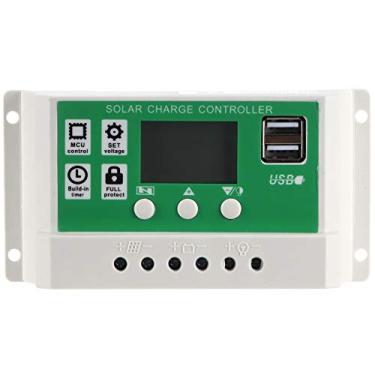 Imagem de LiebeWH Regulador Controlador de Carga Solar 20A 12V 24V Display LCD MPPT Com Foco Automático e Rastreamento de Carregamento Integrado Proteção contra Superaquecimento e Sobrecorrente Calor