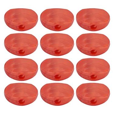 Imagem de SPYMINNPOO 12 Conjuntos de Botões de Cabeça de Máquina de Sintonizador, Botão de Plástico para Guitarra, Uning Pegs para Eletrogitars, Folk Clássico (ágata vermelha)