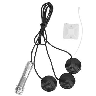 Imagem de Transdutor de botão de extremidade de captador piezo de guitarra para instrumentos acústicos aprimorado para guitarra, violino, ukulele e bandolim. Acessórios e peças de guitarra de qualidade premium
