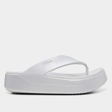 Imagem de Sandália Crocs Metallic Plataform Flip Feminina-Feminino