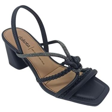 Imagem de Sandália Dakota Feminina Salto Bloco 7cm Confortável, Rives preto, 35