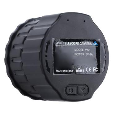 Imagem de Cryfokt Câmera Ocular Digital WiFi para Gravação de Vídeo 2K para Telescópio, Compensação de Pouca Luz, Monóculos de 30 Mm-50 Mm, Binóculos e Muito Mais, Suporte para Cartão de Memória de 128 GB