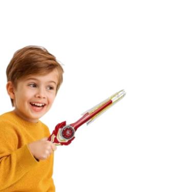 Imagem de Kit Super Sabre Giroscópio Com Lançador De Piõess + 1 Pião Veloz Brinquedo Divertido