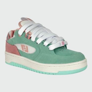 Imagem de Tênis Freeday Switch Verde Claro Rosa Branco, 40