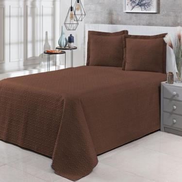 Imagem de Colcha Cobre Leito Bia Matelada 3D Para Cama Queen 200 Fios Conforto e