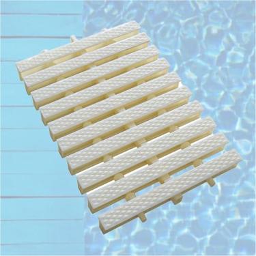 Imagem de Grelha de drenagem de piscina, conjunto de 2 peças, capa de grade de textura de losango...