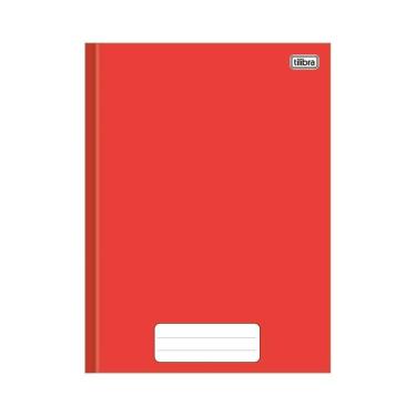 Imagem de Caderno Brochura Vermelho 80 Folhas Grande - Tilibra