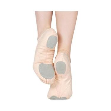 Imagem de Sapatos De Dança Para Meninas Com Solado Macio, Sapatilhas De Balé Em 