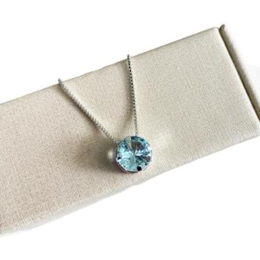 Imagem de Colar Ponto De Luz De Zircônia Banhado A Prata - Gtr Semijoias e acess