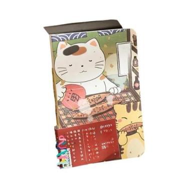 Imagem de Diário De Gato Fofo Com Ilustrações Desenhadas À Mão, Caderno De Bolso