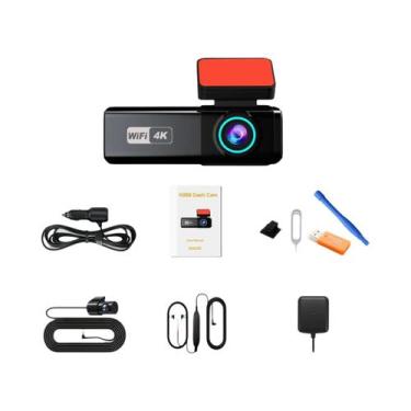 Imagem de Câmera Veicular 4K WIFI 2160P Aprilboy DVR Com Lentes Frontal E Trasei