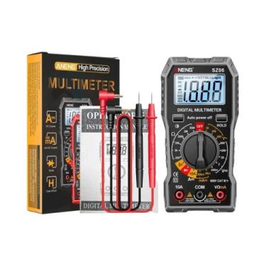 Imagem de Multímetro Digital 600V AC/DC 1999 Contagens Voltímetro Ohmímetro Test